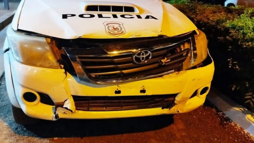 poli choque Ebrio atropella a adolescente y choca patrullera