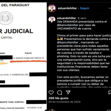 Eduardo 2 Eduardo Hillar presentó demanda contra Banco Familiar