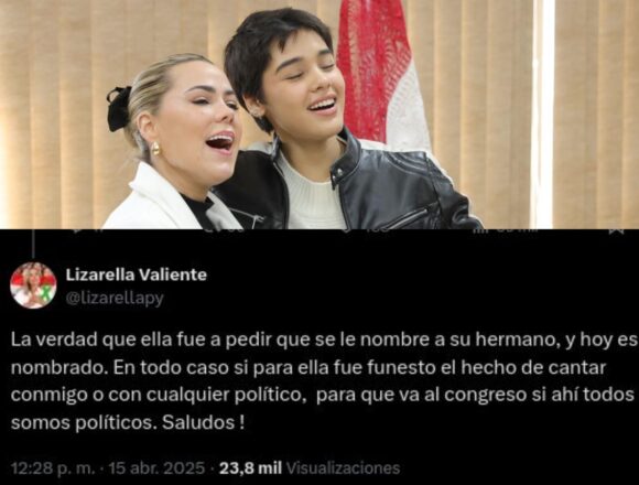 Lizarella Ayelen Ayelén Alfonso fue al senado a pedir nombramiento de su hermano y la senadora Lizarella lo confirmó