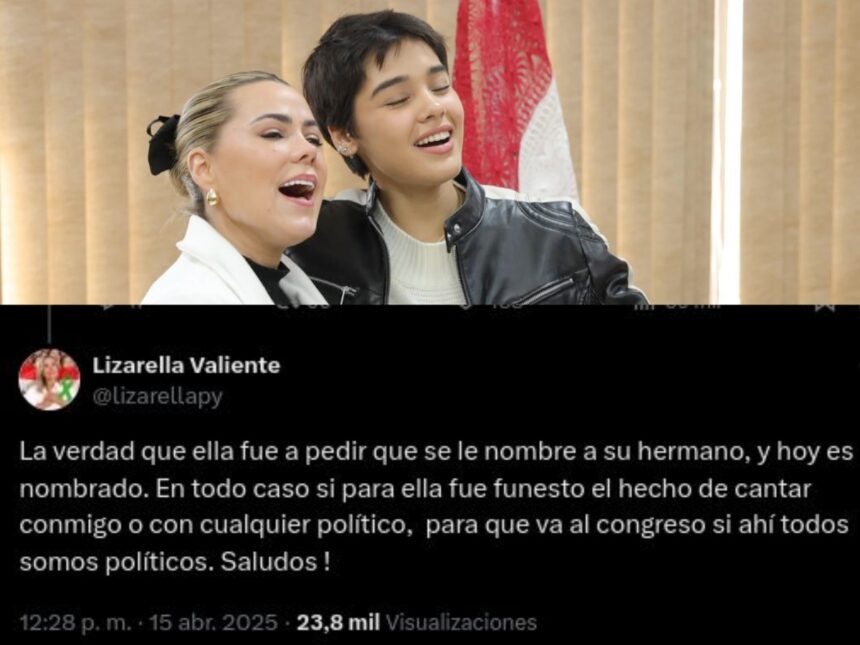 Lizarella Ayelen Ayelén Alfonso fue al senado a pedir nombramiento de su hermano y la senadora Lizarella lo confirmó