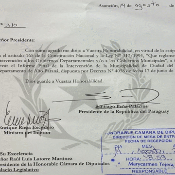 Diputados recibe informe sobre intervención municipal