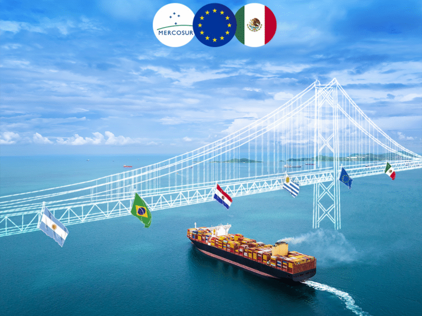 UE impulsa acuerdos con Mercosur y México