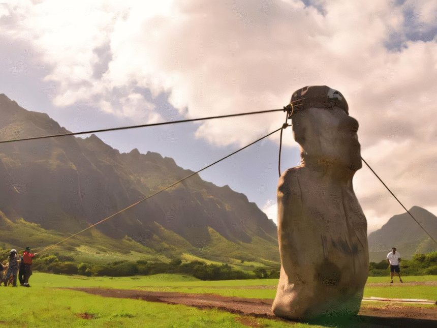 Descifran cómo se movieron los moáis gigantes