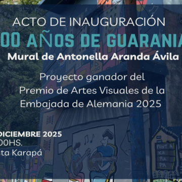Inauguración del mural ganador alemán