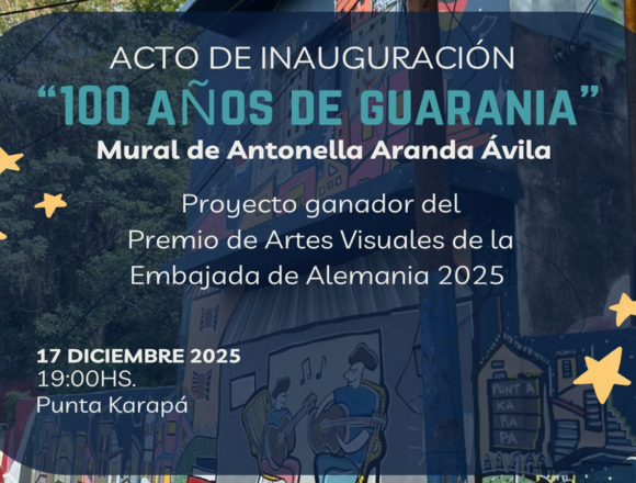 Inauguración del mural ganador alemán
